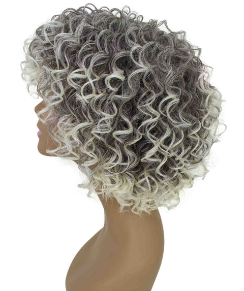 Gabrielle Gray with Light Blonde Curly Afro Full Wig