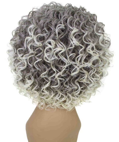 Gabrielle Gray with Light Blonde Curly Afro Full Wig