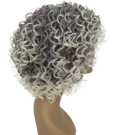 Gabrielle Gray with Light Blonde Curly Afro Full Wig