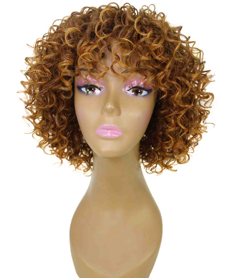 Gabrielle Copper Curly Afro Full Wig