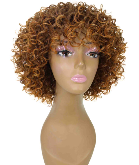 Gabrielle Copper Curly Afro Full Wig