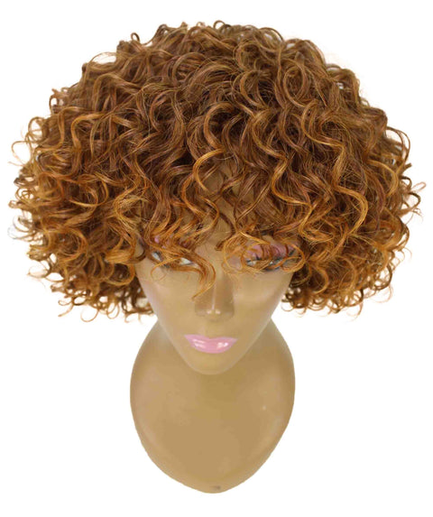 Gabrielle Copper Curly Afro Full Wig