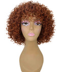 Gabrielle Brown with Copper Red Curly Afro Full Wig