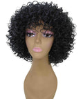 Gabrielle Salt and Pepper Blend Curly Afro Full Wig