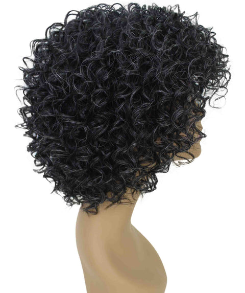 Gabrielle Salt and Pepper Blend Curly Afro Full Wig