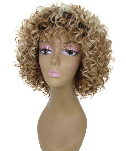 Gabrielle Strawberry Blonde Ombre Curly Afro Full Wig