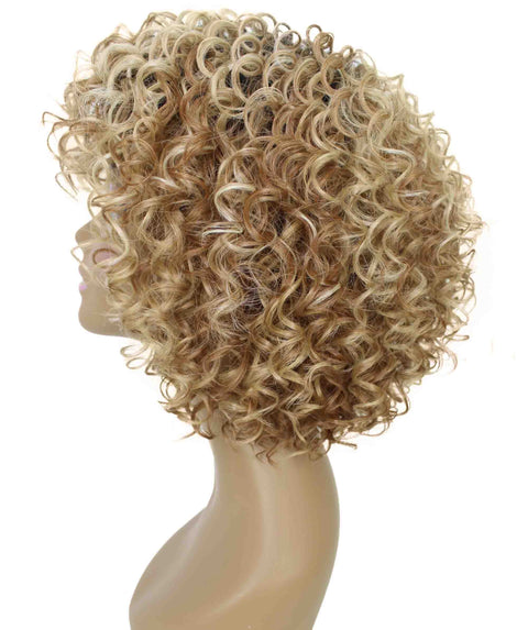 Gabrielle Strawberry Blonde Ombre Curly Afro Full Wig