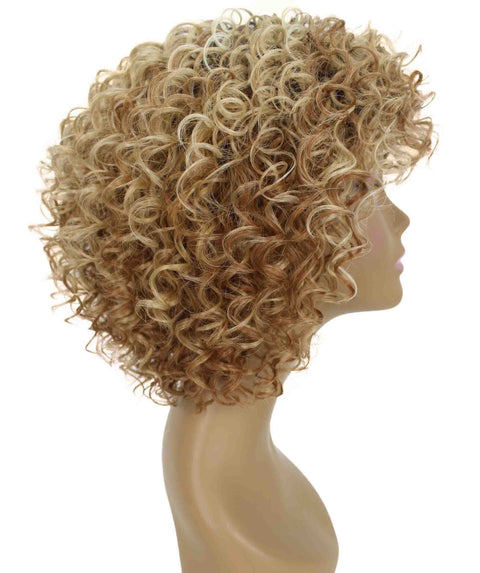 Gabrielle Strawberry Blonde Ombre Curly Afro Full Wig