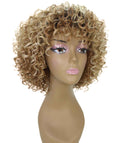 Gabrielle Strawberry Blonde Ombre Curly Afro Full Wig
