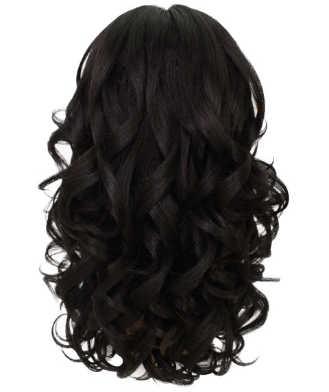Kiara Dark Brown Middle parted Wavy Lace Wig