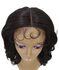 Kiara Dark Brown Middle parted Wavy Lace Wig