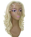 Kiara Light Blonde Middle parted Wavy Lace Wig