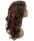 Kiara Brown with Golden Middle parted Wavy Lace Wig