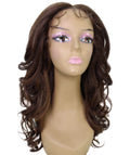 Kiara Brown with Caramel Middle parted Wavy Lace Wig