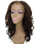 Kiara Caramel Brown Blend Middle parted Wavy Lace Wig