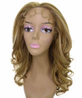 Kiara Blonde Blend Middle parted Wavy Lace Wig