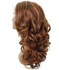 Kiara Light Brown Blend Middle parted Wavy Lace Wig