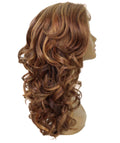 Kiara Light Brown Blend Middle parted Wavy Lace Wig