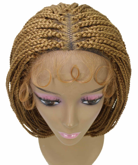 Tiara Golden Blonde Cornrow Braided Wig