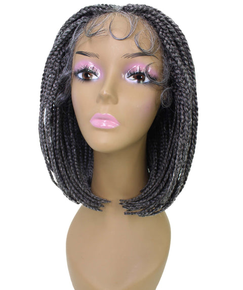 Tiara Charchol Grey Cornrow Braided Wig