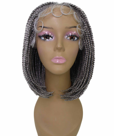 Tiara Grey Cornrow Braided Wig