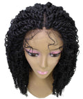 Tierra Black Twisted Braids Lace Wig