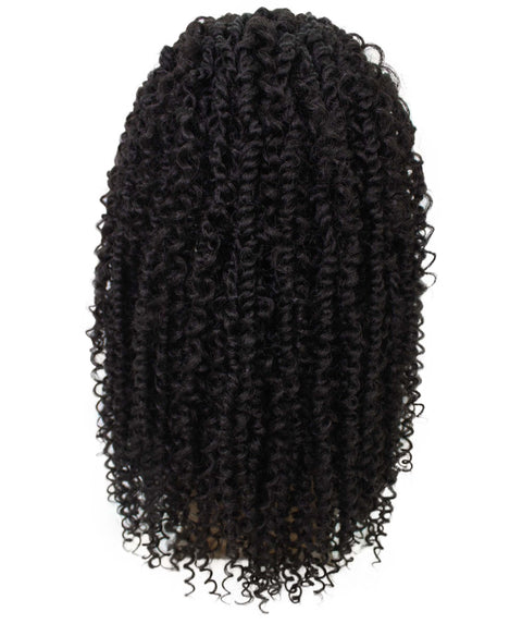 Tierra  Dark Brown Twisted Braids Lace Wig