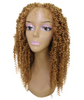 Tierra  Golden Blonde Twisted Braids Lace Wig
