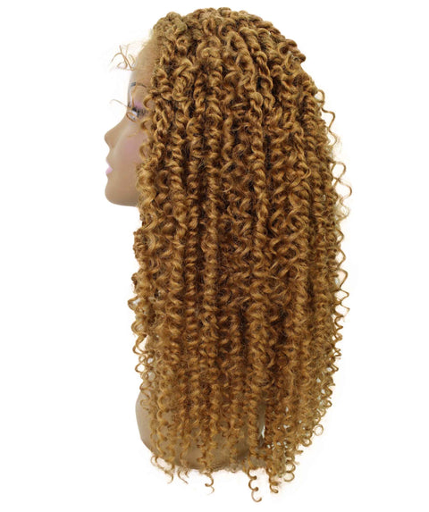Tierra  Golden Blonde Twisted Braids Lace Wig