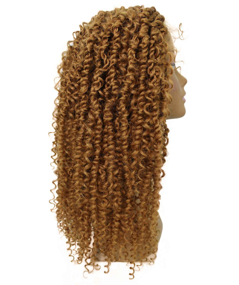 Tierra  Golden Blonde Twisted Braids Lace Wig