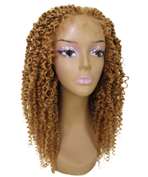Tierra  Golden Blonde Twisted Braids Lace Wig