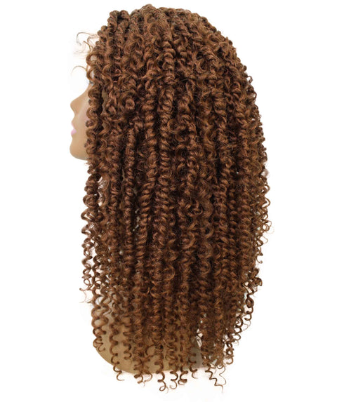 Tierra  Copper Blonde Twisted Braids Lace Wig