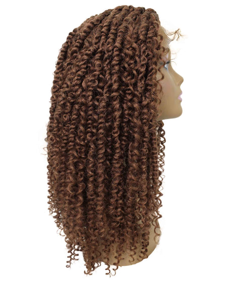 Tierra  Copper Blonde Twisted Braids Lace Wig