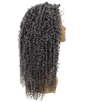 Tierra Charcoal Grey Twisted Braids Lace Wig