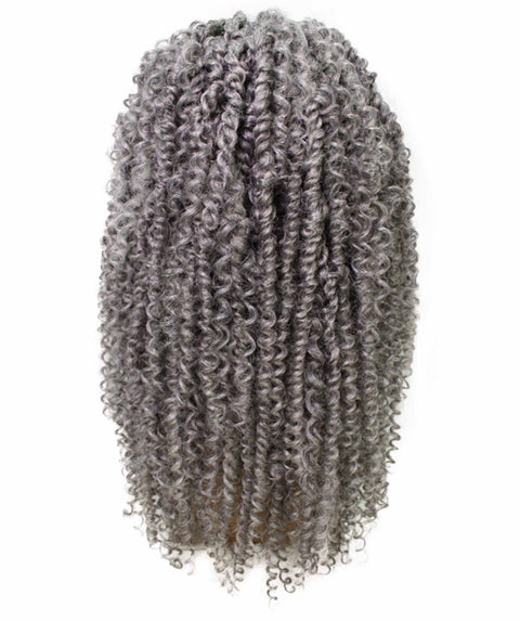 Tierra Grey Twisted Braids Lace Wig