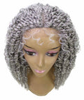 Tierra Grey Twisted Braids Lace Wig