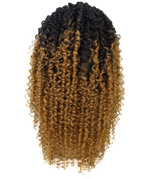 Kiara Honey Blonde Ombre Twisted Braids Lace Wig