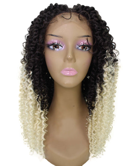 Tierra  Blonde Ombre Twisted Braids Lace Wig