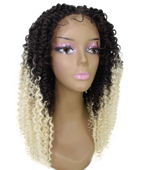 Tierra  Blonde Ombre Twisted Braids Lace Wig
