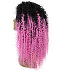 Tierra Dark Pink Ombre Braids Lace Wig