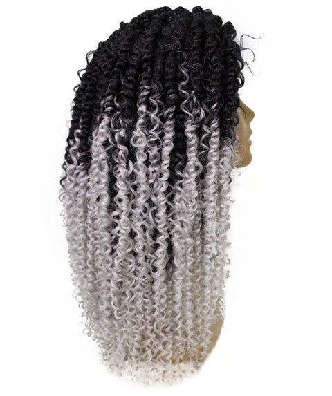 Tierra  Grey Ombre Braids Lace Wig