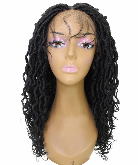 Diamond Natural Black Locs Lace Wig