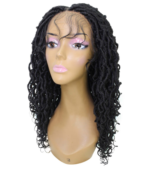 Diamond Natural Black Locs Lace Wig