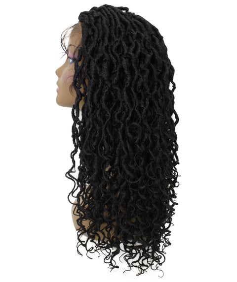 Diamond Natural Black Locs Lace Wig