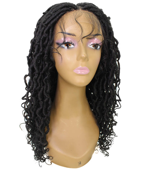Diamond Natural Black Locs Lace Wig