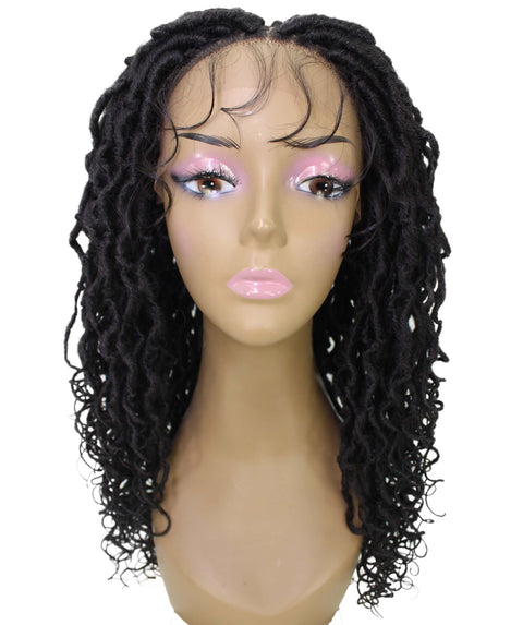 Diamond Dark Brown Locs Lace Wig