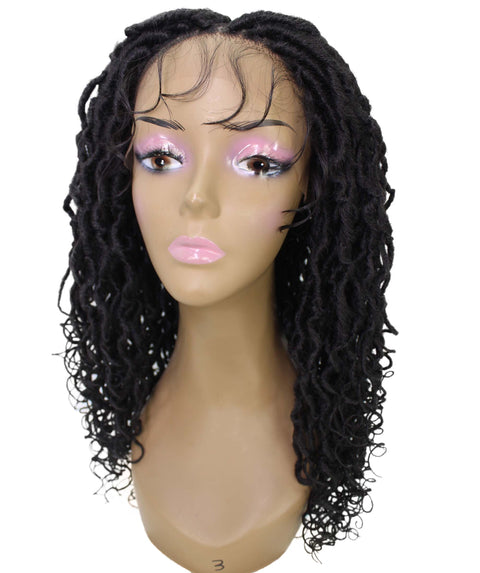 Diamond Dark Brown Locs Lace Wig