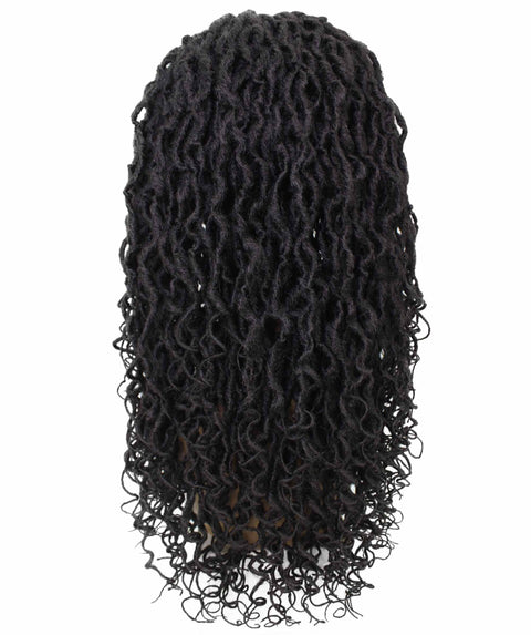 Diamond Dark Brown Locs Lace Wig