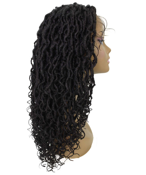 Diamond Dark Brown Locs Lace Wig