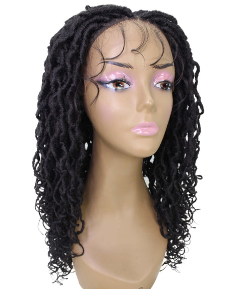 Diamond Dark Brown Locs Lace Wig